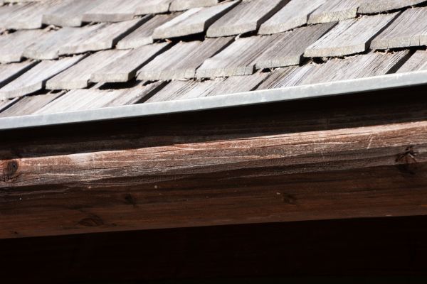 Wood Rain Gutter Installation in Lewis Center
